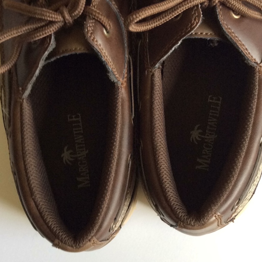 Margaritaville Brown Boat Shoes Size 8 Brown - Picture 4 of 8